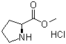 structure of CAS# 2133-40-6, Methyl L-prolinate hydrochloride