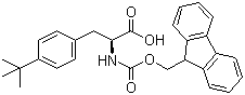 structure of CAS# 213383-02-9, Fmoc-4-tert-butyl-L-phenylalanine