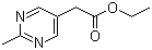 CAS 登录号：2134-40-9, 2-甲基-5-嘧啶乙酸乙酯