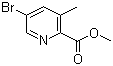 structure of CAS# 213771-32-5, Methyl 5-bromo-3-methylpyridine-2-carboxylate