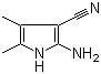 structure of CAS# 21392-51-8, 2-Amino-3-cyano-4,5-dimethylpyrrole
