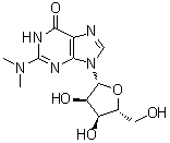 structure of CAS# 2140-67-2, N2,N2-Dimethylguanosine