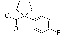 structure of CAS# 214262-99-4, 1-(4-氟苯基)环戊烷羧酸