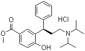 CAS 登录号：214600-45-0, 3-[(1R)-3-[双(1-甲基乙基)氨基]-1-苯基丙基]-4-羟基苯甲酸甲酯盐酸盐