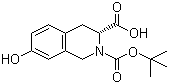 structure of CAS# 214630-00-9, (3R)-2-叔丁氧羰基-7-羟基-1,2,3,4-四氢异喹啉-3-羧酸