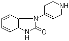 structure of CAS# 2147-83-3, 1,3-二氢-1-(1,2,3,6-四氢-4-吡啶基)-2H-苯并咪唑-2-酮
