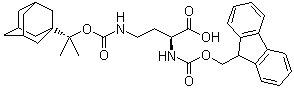 CAS # 214750-73-9, Fmoc-Dab(Adpoc)-OH, (2S)-2-[[(9H-Fluoren-9-ylmethoxy)carbonyl]amino]-4-[[(1-methyl-1-adamantylethoxy)carbonyl]amino]butanoic acid