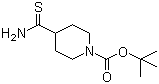 structure of CAS# 214834-18-1, 4-氨基硫代羰基四氢吡啶-1(2H)-甲酸叔丁酯