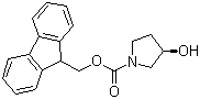 structure of CAS# 215178-39-5, (R)-1-FMOC-3-Pyrrolidinol
