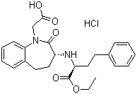 CAS 登录号：215447-90-8, 盐酸贝那普利, (3R)-3-[[(1S)-1-(乙氧羰基)-3-苯基丙基]氨基]-2,3,4,5-四氢-2-氧代-1H-1-苯并氮杂卓-1-乙酸盐酸盐