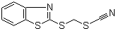 structure of CAS# 21564-17-0, 2-(硫氰酸甲基巯基)苯并噻唑