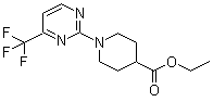 structure of CAS# 215654-84-5, 1-[4-(三氟甲基)-2-嘧啶基]-4-哌啶羧酸乙酯