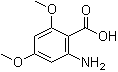 structure of CAS# 21577-57-1, 2-Amino-4,6-dimethoxybenzoic acid