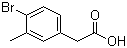 structure of CAS# 215949-57-8, 4-溴-3-甲基苯乙酸