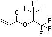 structure of CAS# 2160-89-6, 1,1,1,3,3,3-Hexafluoroisopropyl acrylate