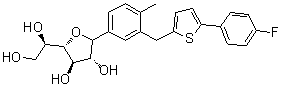 CAS # 2161394-94-9, (2S,3R,4R)-2-((R)-1,2-Dihydroxyethyl)-5-(3-((5-(4-fluorophenyl)thiophen-2-yl)methyl)-4-methylphenyl)tetrahydrofuran-3,4-diol