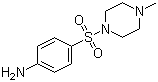 CAS # 21623-68-7, 4-[(4-Methylpiperazine-1-)sulfonyl]aniline, 4-(4-Methyl-piperazine-1-sulfonyl)-phenylamine