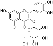 structure of CAS# 21637-25-2, 异槲皮苷