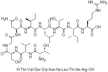 CAS 登录号：216487-45-5, L-苏氨酰-L-缬氨酰-L-丝氨酰甘氨酰-L-天冬氨酰胺酰-L-异亮氨酰-L-亮氨酰-L-苏氨酰-L-异亮氨酰-L-精氨酸