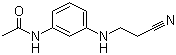CAS # 21678-63-7, 3-(N-Cyanoethyl)aminoacetanilide, N-[3-(2-Cyanoethylamino)phenyl]acetamide