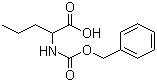 structure of CAS# 21691-44-1, N-苄氧羰基-DL-正缬氨酸