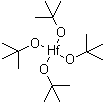 CAS # 2172-02-3, Tetrakis(tert-butoxy)hafnium, Hafnium tetra-t-butoxide, Hafnium tetra-tert-butoxide, Hafnium tetrakis(t-butoxide), Hafnium(4+) tert-butoxide, Hafnium(IV) tert-butoxide, Tetra-tert-butoxyhafnium, Tetra-tert-butoxyhafnium, Tetrakis(t-butoxy)hafnium