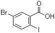 structure of CAS# 21740-00-1, 5-溴-2-碘苯甲酸