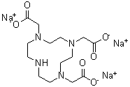 structure of CAS# 217973-03-0, 1,4,7,10-Tetraazacyclododecane-1,4,7-triacetic acid trisodium salt