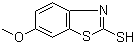 2-Mercapto-6-methoxybenzothiazole molecular structure (CAS 2182-73-2)