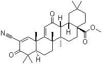 structure of CAS# 218600-53-4, 2-氰基-3,12-二氧代齐墩果-1,9(11)-二烯-28-酸甲酯