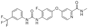 structure of CAS# 2188236-16-8, 4-(3-氟-4-(3-(3-(三氟甲基)苯基)脲基)苯氧基)-N-甲基吡啶甲酰胺