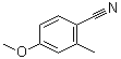 structure of CAS# 21883-13-6, 4-甲氧基-2-甲基苯甲腈