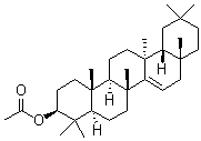 CAS # 2189-80-2, Acetyl taraxerol, Taraxenol acetate, Taraxerol monoacetate, Taraxeryl acetate, (3beta,13alpha)-13-Methyl-27-norolean-14-en-3-ol 3-acetate