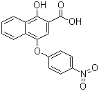 structure of CAS# 21894-06-4, 1-羟基-4-(4-硝基苯氧基)-2-萘甲酸