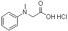 structure of CAS# 21911-75-1, N-Methyl-N-phenylglycine hydrochloride