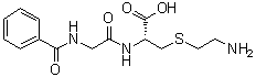 CAS 登录号：219137-68-5, N-苯甲酰基甘氨酰-S-(2-氨基乙基)-L-半胱氨酸