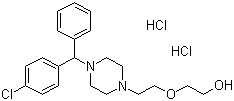 structure of CAS# 2192-20-3, Hydroxyzine dihydrochloride