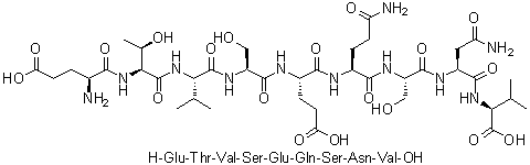 CAS 登录号：219814-44-5, L-alpha-谷氨酰-L-苏氨酰-L-缬氨酰-L-丝氨酰-L-alpha-谷氨酰-L-谷氨酰胺酰-L-丝氨酰-L-天冬氨酰胺酰-L-缬氨酸