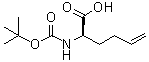 structure of CAS# 219819-76-8, (2R)-2-[[叔丁氧羰基]氨基]-5-己烯酸