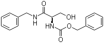CAS # 219835-31-1, (R)-N-Benzyl-2-(benzyloxycarbonylamino)-3-hydroxypropionamide, N-[(1R)-1-(Hydroxymethyl)-2-oxo-2-[(phenylmethyl)amino]ethyl]carbamic acid benzyl ester