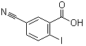 structure of CAS# 219841-92-6, 5-Cyano-2-iodobenzoic acid