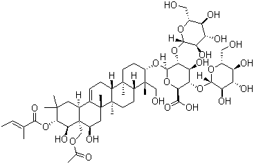 Aescin C molecular structure (CAS 219944-39-5)