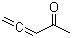 CAS # 2200-53-5, 1,2-Pentadien-4-one, 3,4-Pentadien-2-one, Acetylallene, Allenyl methyl ketone