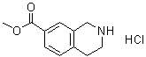 structure of CAS# 220247-69-8, 1,2,3,4-四氢异喹啉-7-羧酸甲酯盐酸盐