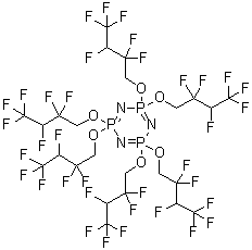 CAS # 220274-27-1, 2,2,4,4,6,6-Hexakis(2,2,3,4,4,4-hexafluorobutoxy)-2,2,4,4,6,6-hexahydro-1,3,5,2,4,6-triazatriphosphorine
