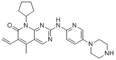 CAS # 2204863-06-7, Palbociclib Impurity 2, 8-cyclopentyl-5-Methyl-2-((5-(piperazin-1-yl)pyridin-2-yl)aMino)-6-vinylpyrido[2,3-d]pyriMidin-7(8H)-one
