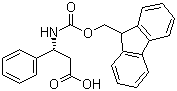 structure of CAS# 220498-02-2, Fmoc-(R)-3-Amino-3-phenylpropionic acid