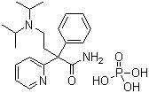 structure of CAS# 22059-60-5, 磷酸丙吡胺