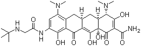 CAS # 220620-09-7, Tigecycline, (4S,4aS,5aR,12aS)-4,7-Bis(dimethylamino)-9-[(tert-butylamino)acetamido]-3,10,12,12a-tetrahydroxy-1,11-dioxo-1,4,4a,5,5a,6,11,12a-octahydrotetracen-2-carboxamide