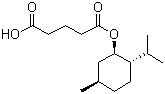 CAS # 220621-22-7, L-Monomenthyl glutarate, Pentanedioic acid 1-[(1R,2S,5R)-5-methyl-2-(1-methylethyl)cyclohexyl] ester